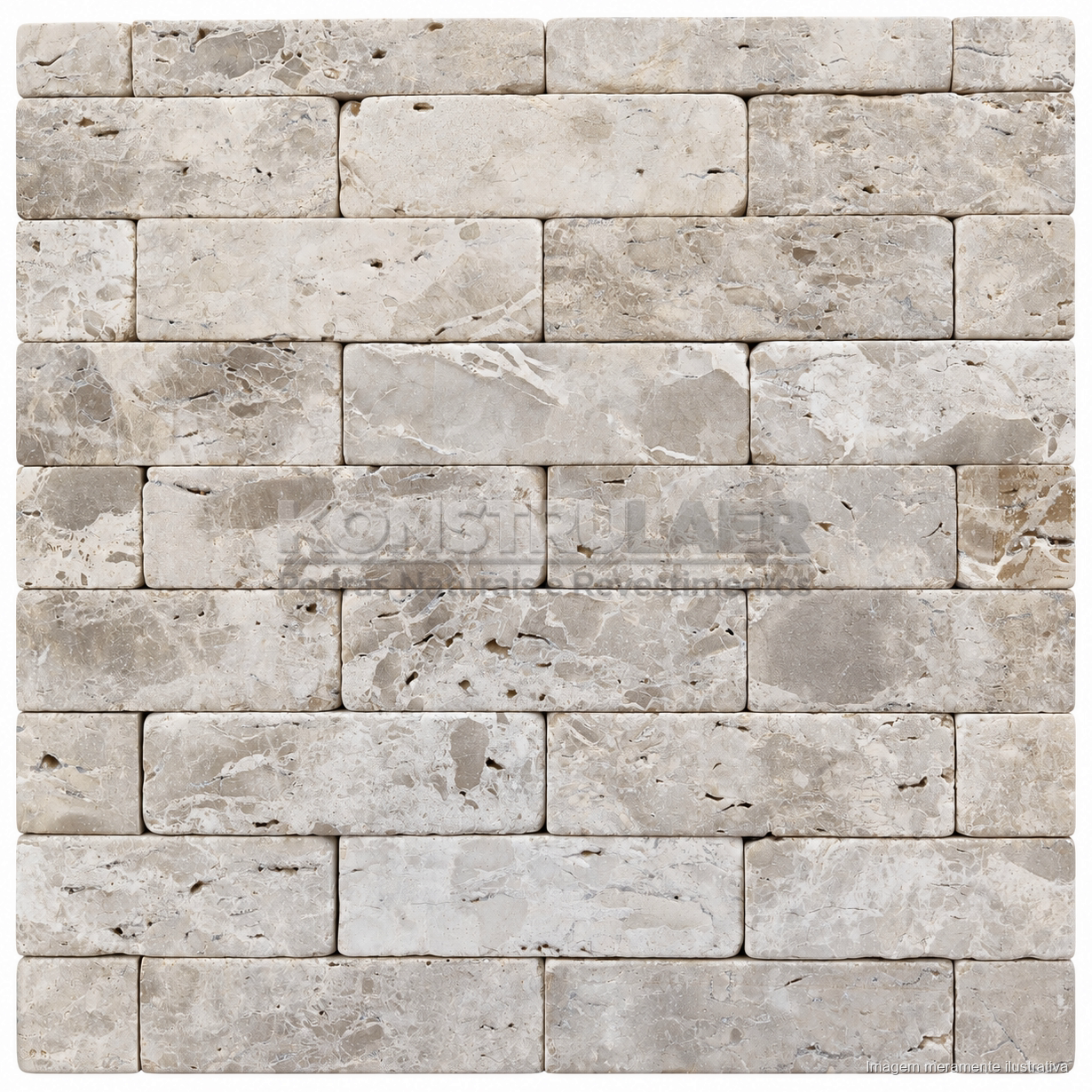 Travertino Brick Anticato 7 × 23