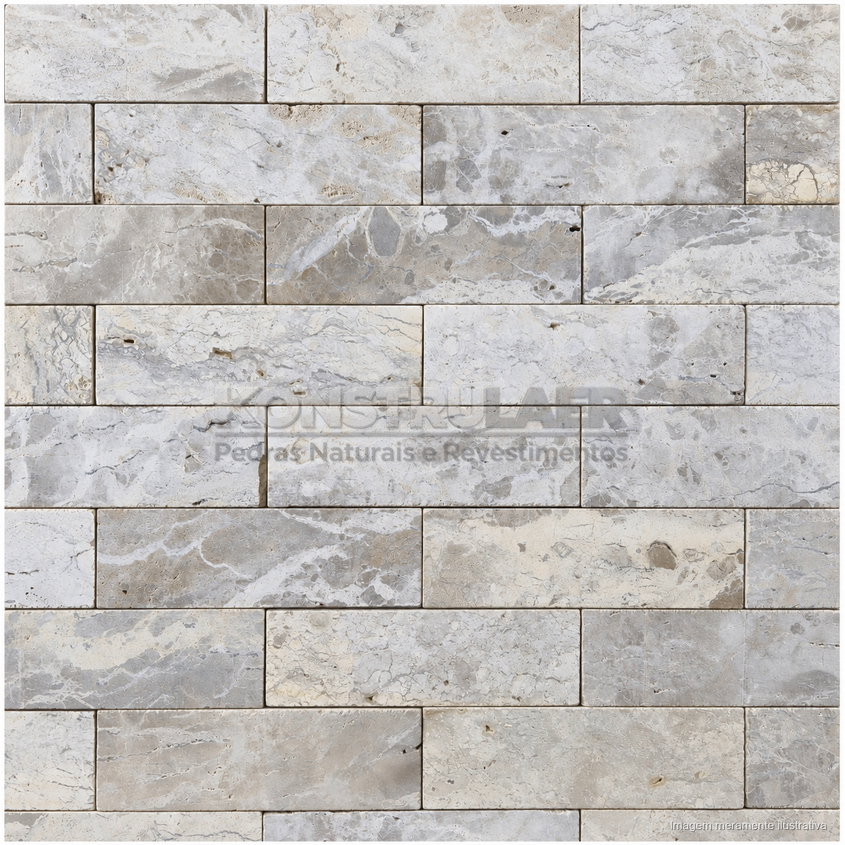 Travertino Brick Liso 7 × 23
