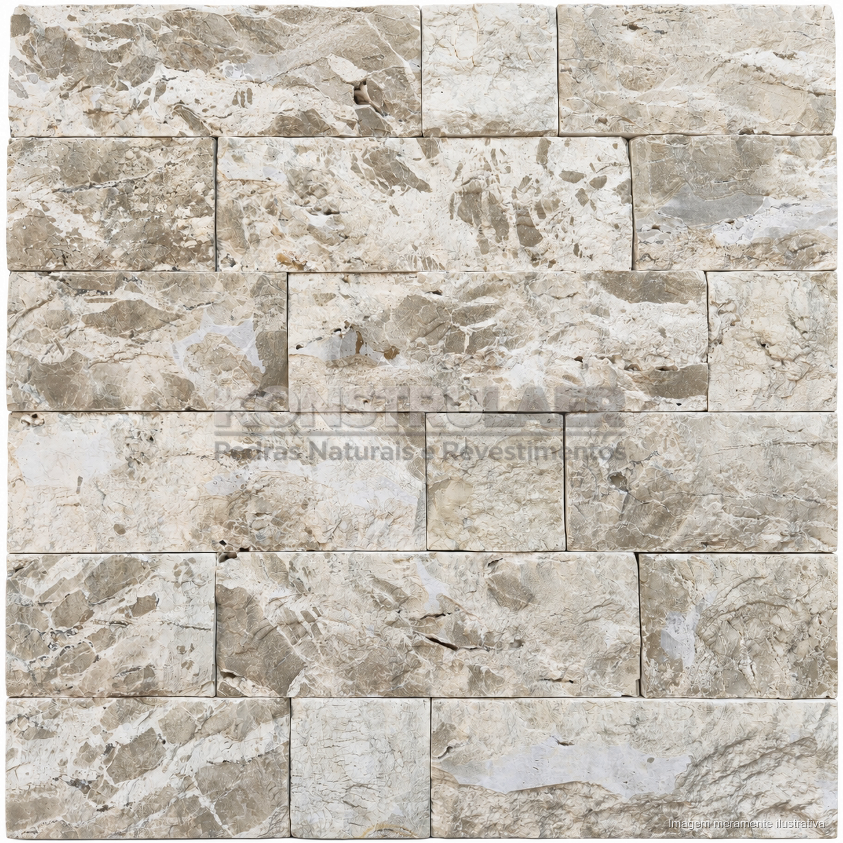 Travertino Rockface Romano · 10 cm / 4 tamanhos