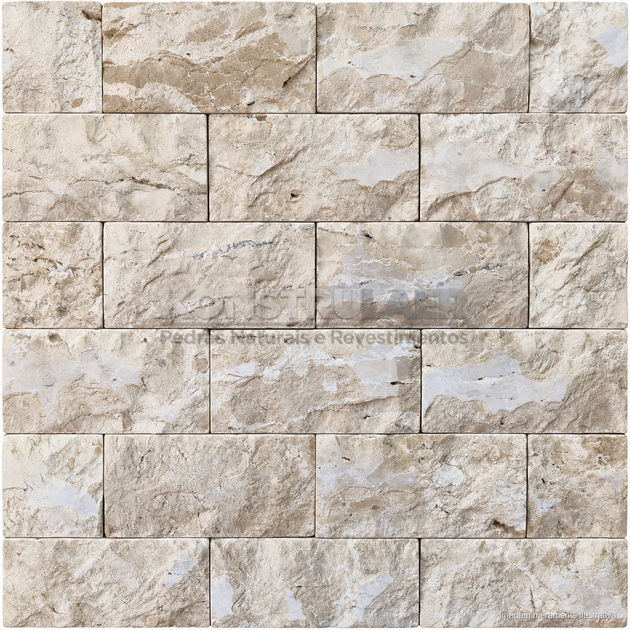 Travertino Rockface 10 × 20